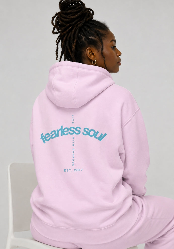 Fearless Soul (Live With Purpose) - Premium Hoodie - Light Blue Print