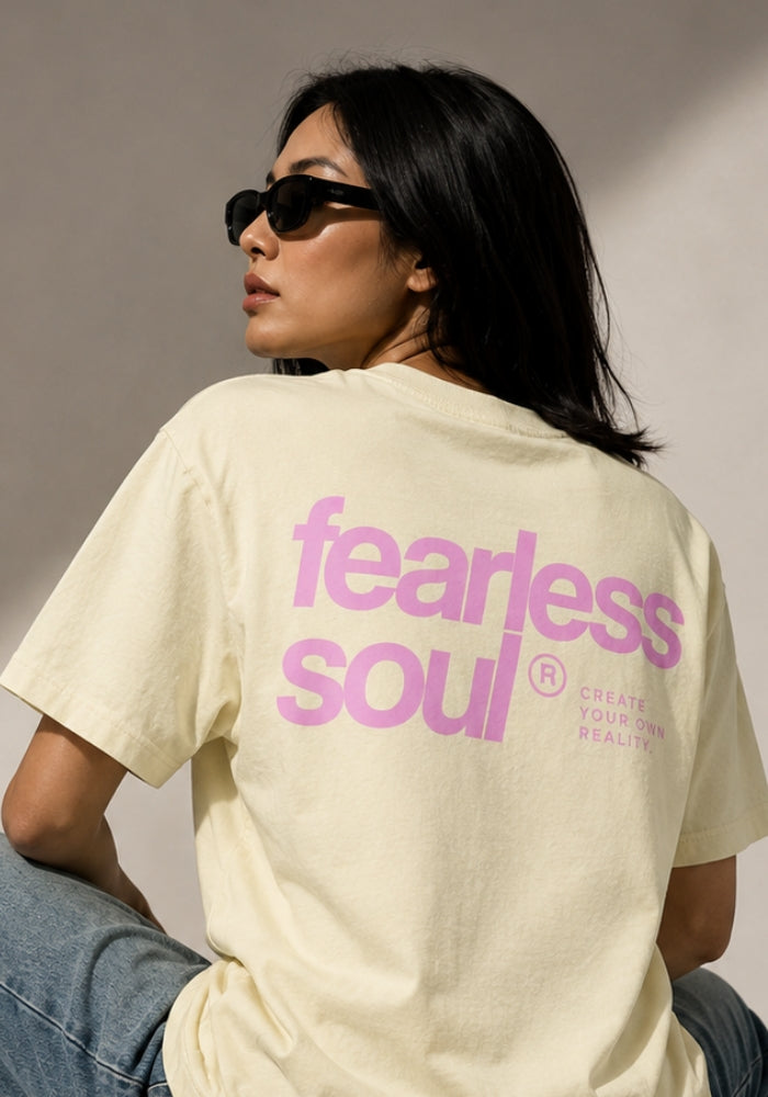 Fearless Soul 004 - Women's Heavyweight Tee - Pink Print