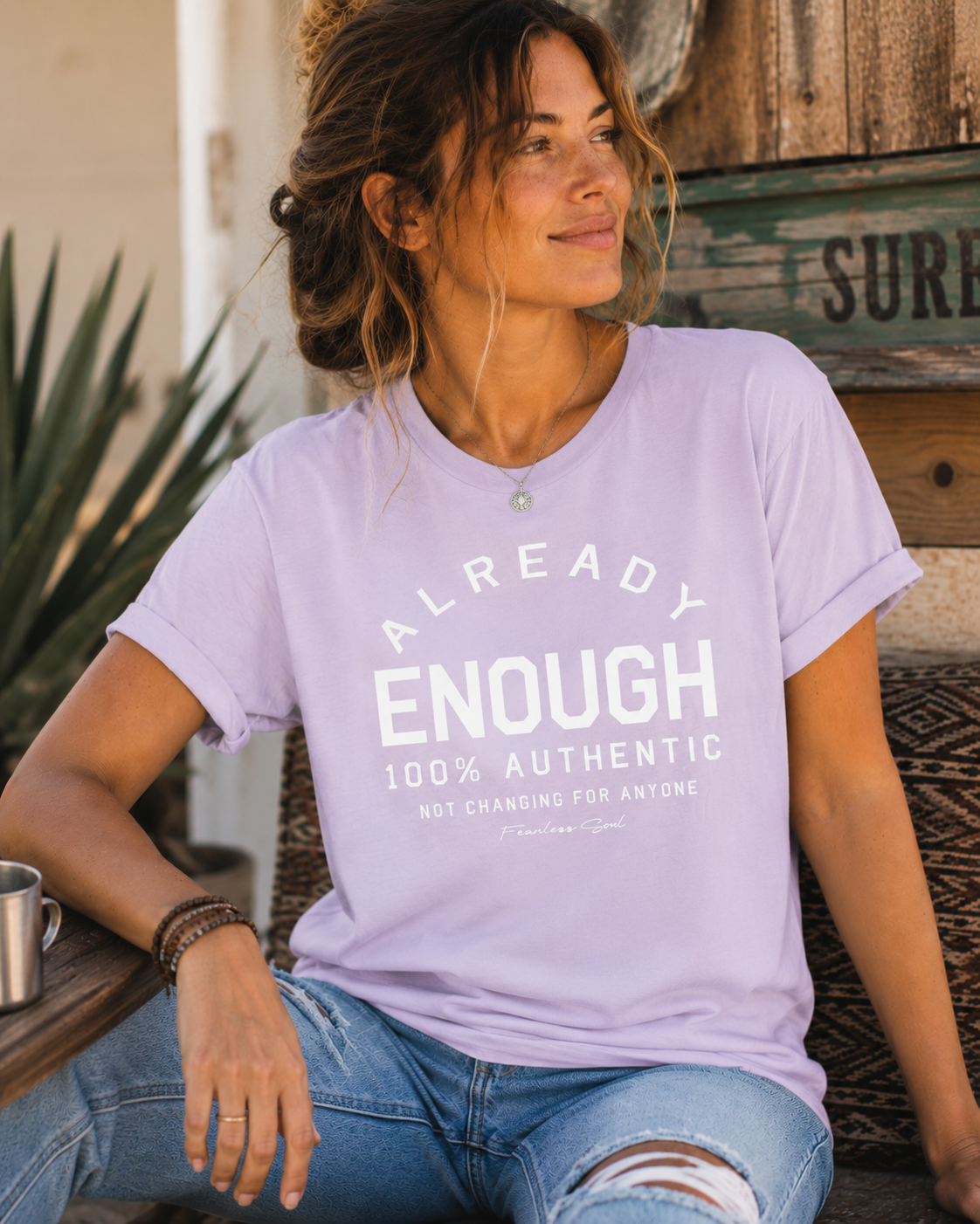 Already Enough - Staple T-shirt - LIGHT COLOURS