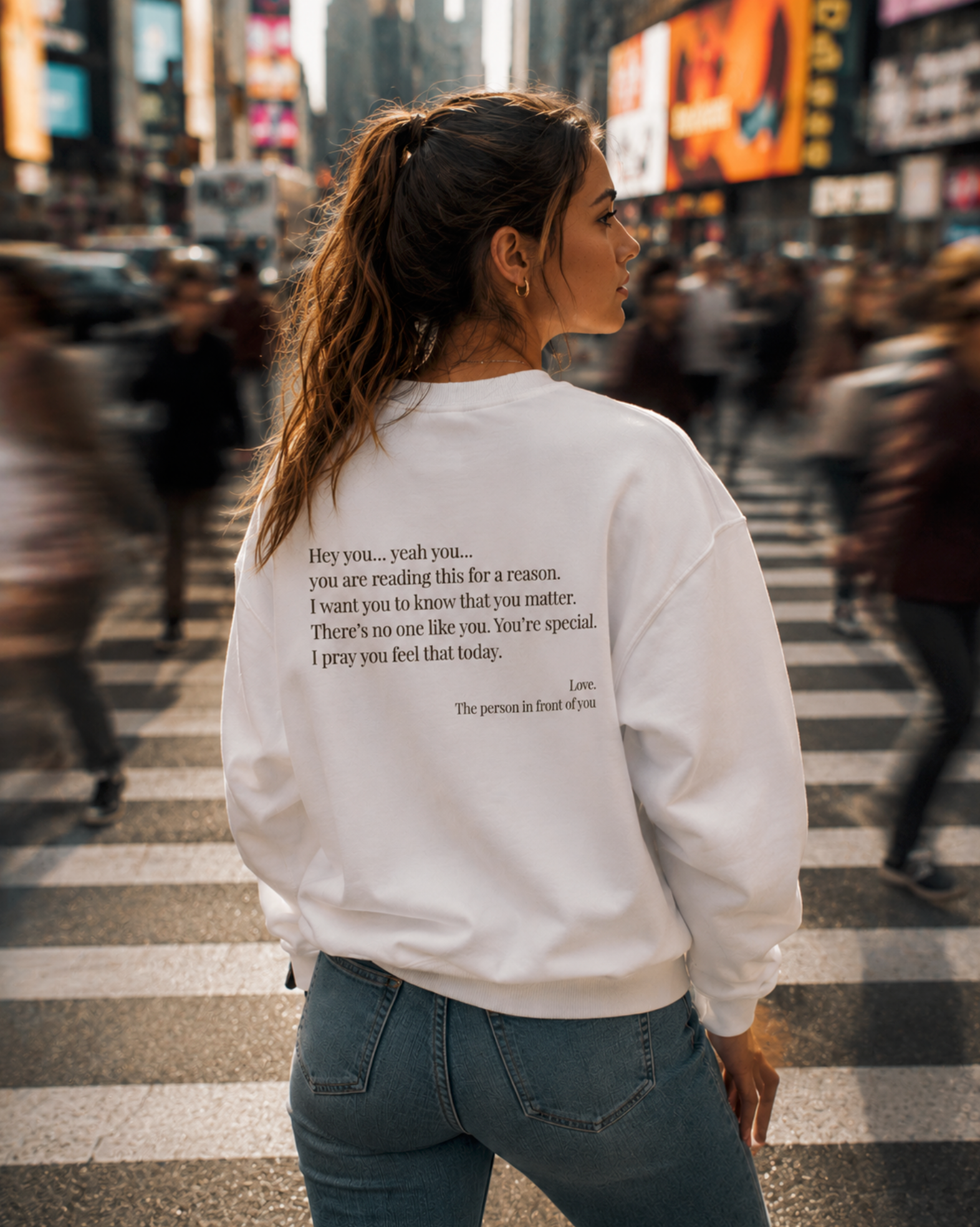 Hey You, Yeah You... Premium Sweatshirt Jumper