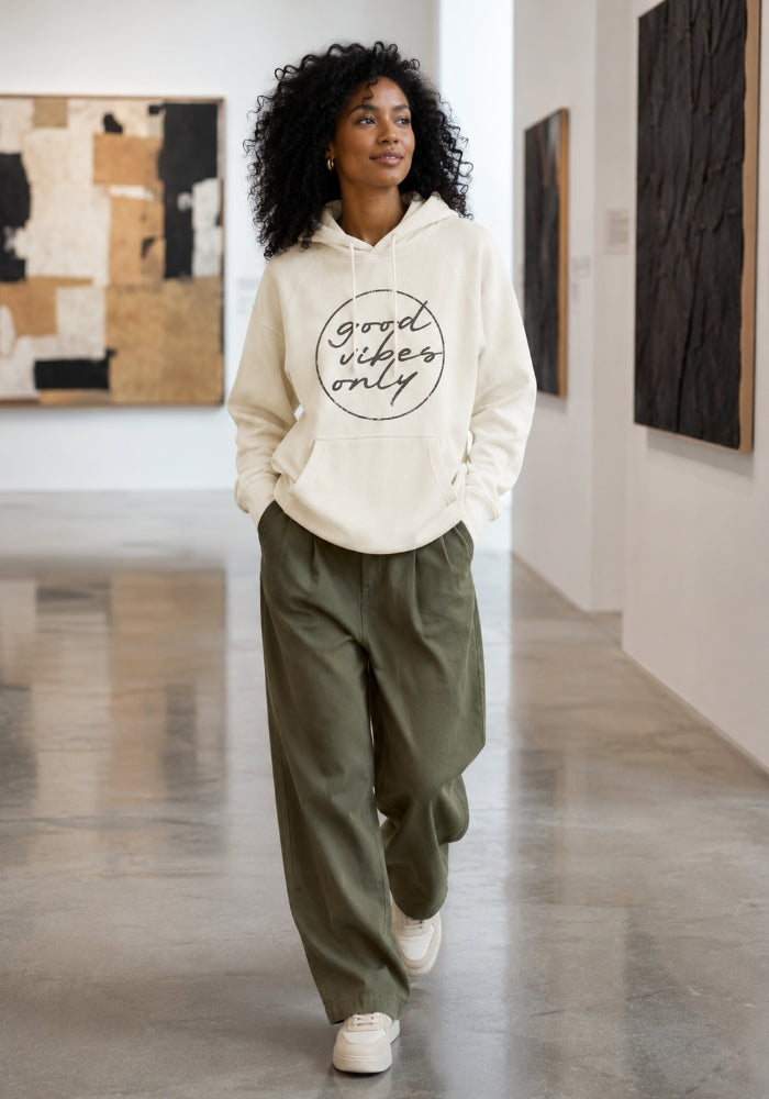 Good Vibes Only - Unisex kangaroo pocket hoodie