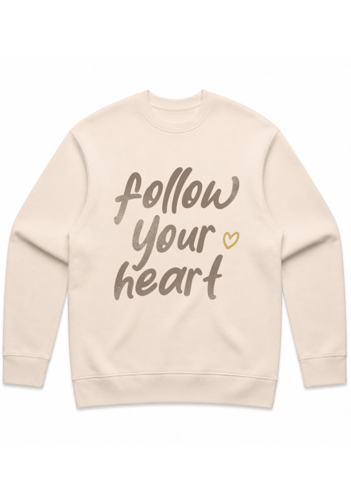 Follow Your Heart - PREMIUM Unisex relax crew neck sweatshirt