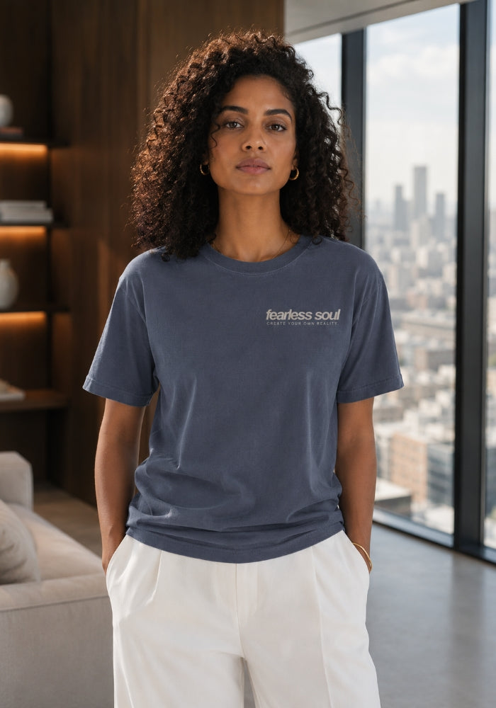Fearless Soul 004 - Women's Heavyweight Tee - Grey Print