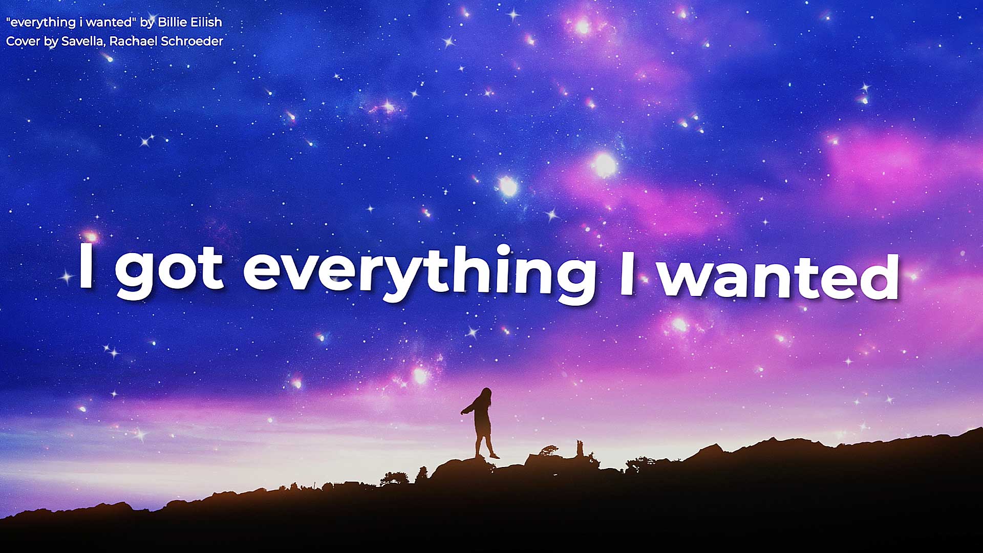 Everything I wanted (LYRIC VIDEO) Billie Eilish Cover