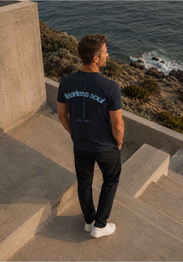 Fearless Soul (Live With Purpose) Men's Fitted Short Sleeve T-shirt