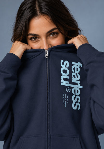 Fearless Soul 004 - Prime Time Full Zip Hoodie - Blue Print