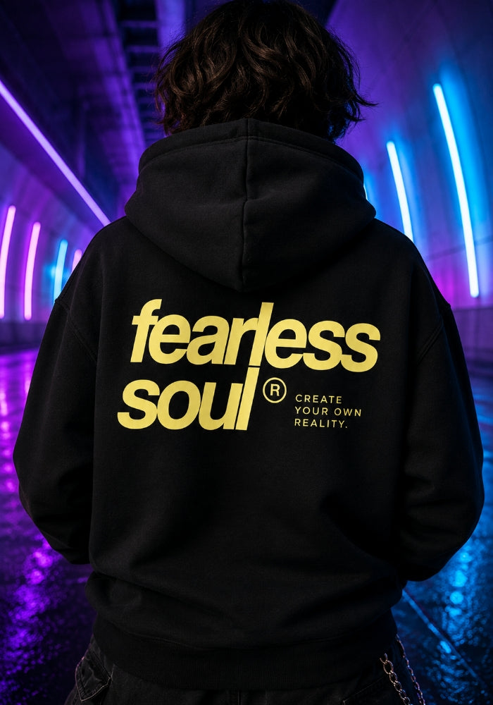 Fearless Soul 004 - Prime Time Full Zip Hoodie - Yellow Print
