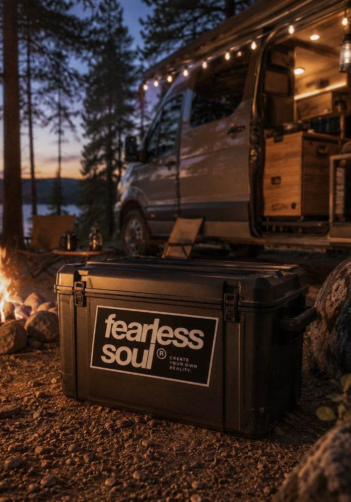Fearless Soul 004 - Create Your Own Reality - Bubble-free stickers BLACK