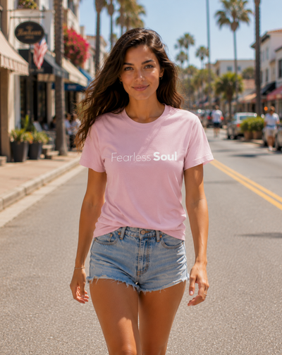 Fearless Soul Logo - Bright Summer Colours - Unisex Regular Fit T-shirt