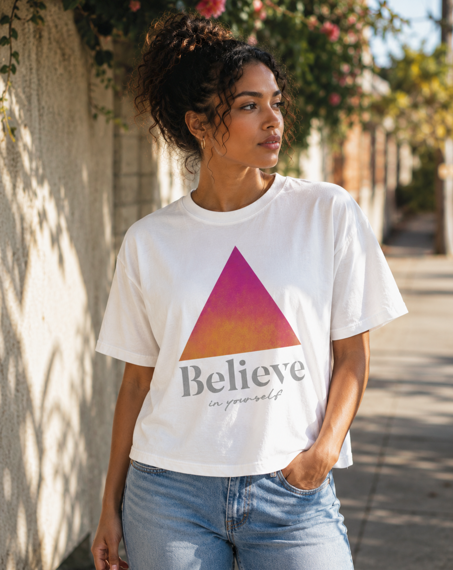 BELIEVE in Yourself - Women’s heavyweight boxy tee