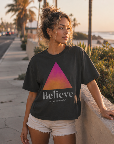 BELIEVE in Yourself - Women’s heavyweight boxy tee