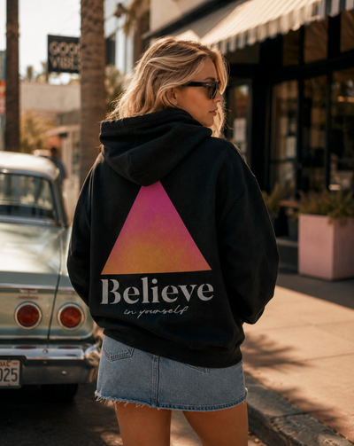 BELIEVE in Yourself! Oversized Heavyweight Hoodie