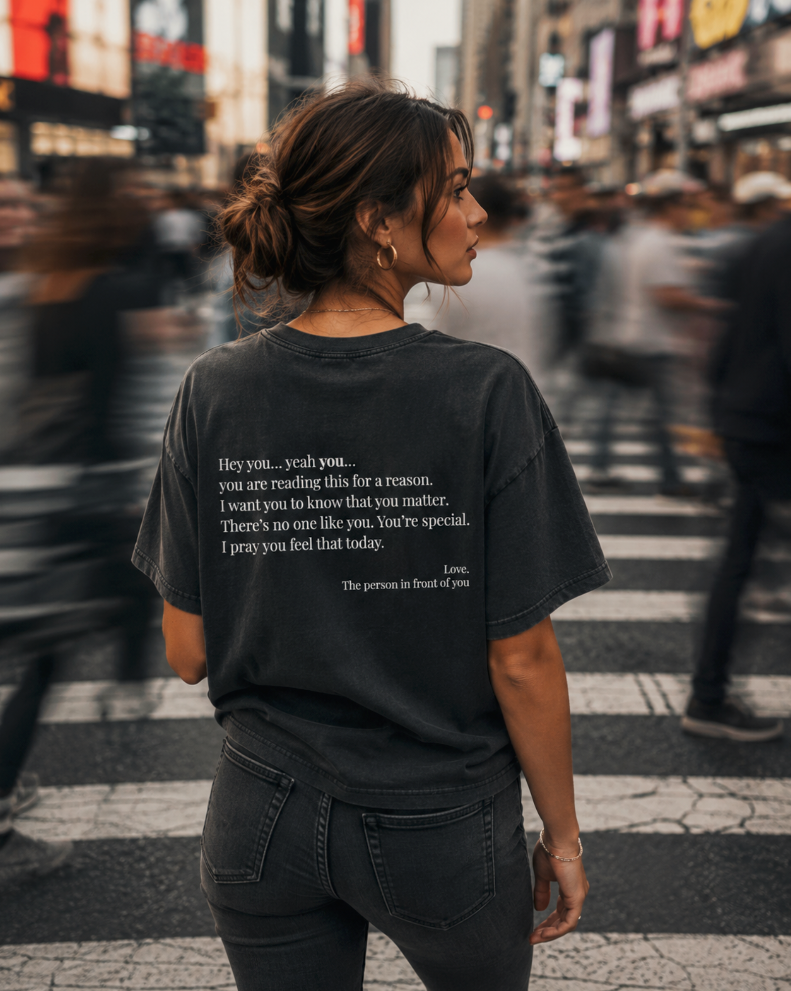 Hey You... Yeah You... Women's Heavyweight Garment Dye Tee