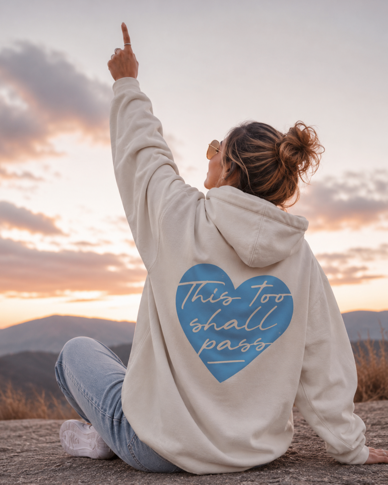 This Too Shall Pass - Oversized heavyweight hoodie