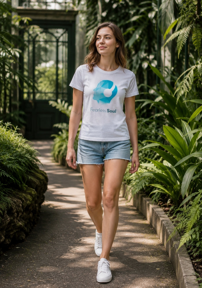 Women's FEARLESS SOUL Logo - Relaxed T-Shirt - White
