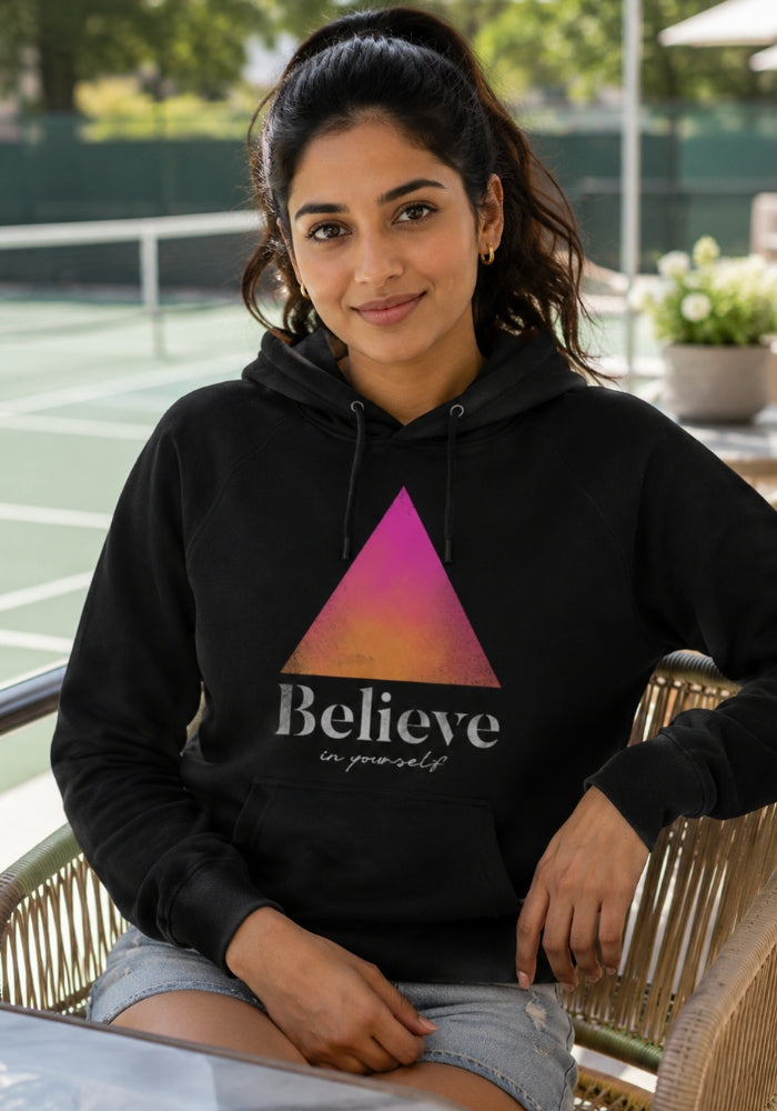Believe in Yourself - Premium Unisex kangaroo pocket hoodie