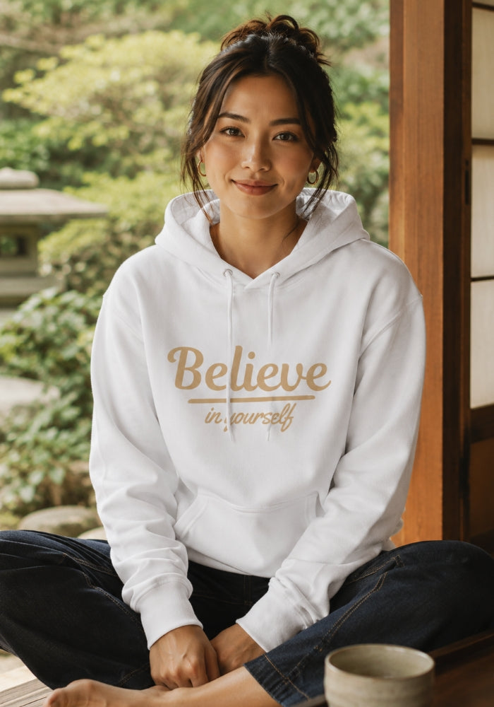 BELIEVE - Unisex kangaroo pocket hoodie