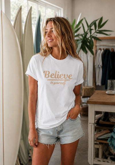 BELIEVE - Unisex organic cotton tee