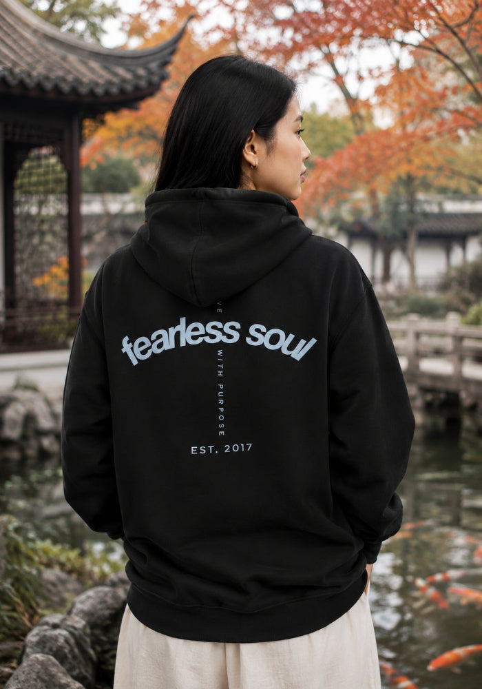 Fearless Soul (Live With Purpose) - Premium Hoodie - Light Blue Print
