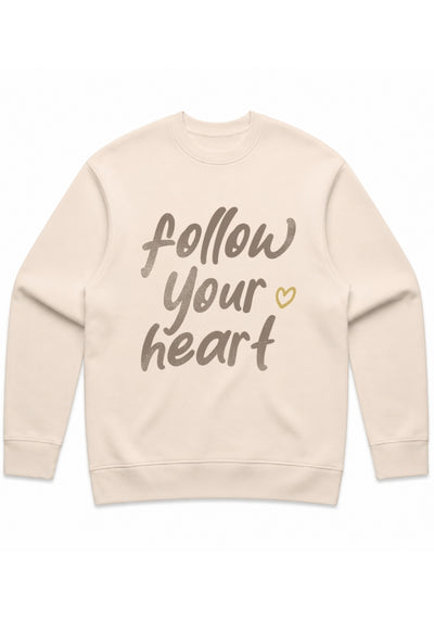 Follow Your Heart - PREMIUM Unisex relax crew neck sweatshirt