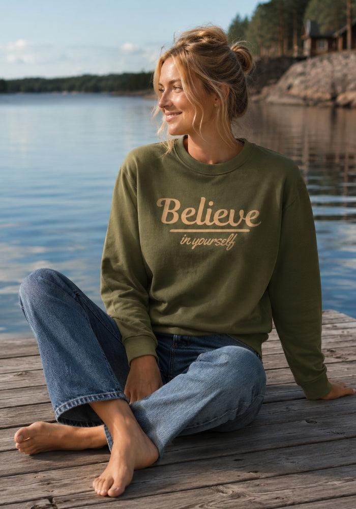 BELIEVE - Premium Unisex relax crew neck sweatshirt