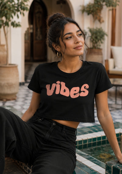VIBES - Premium Women’s crop top