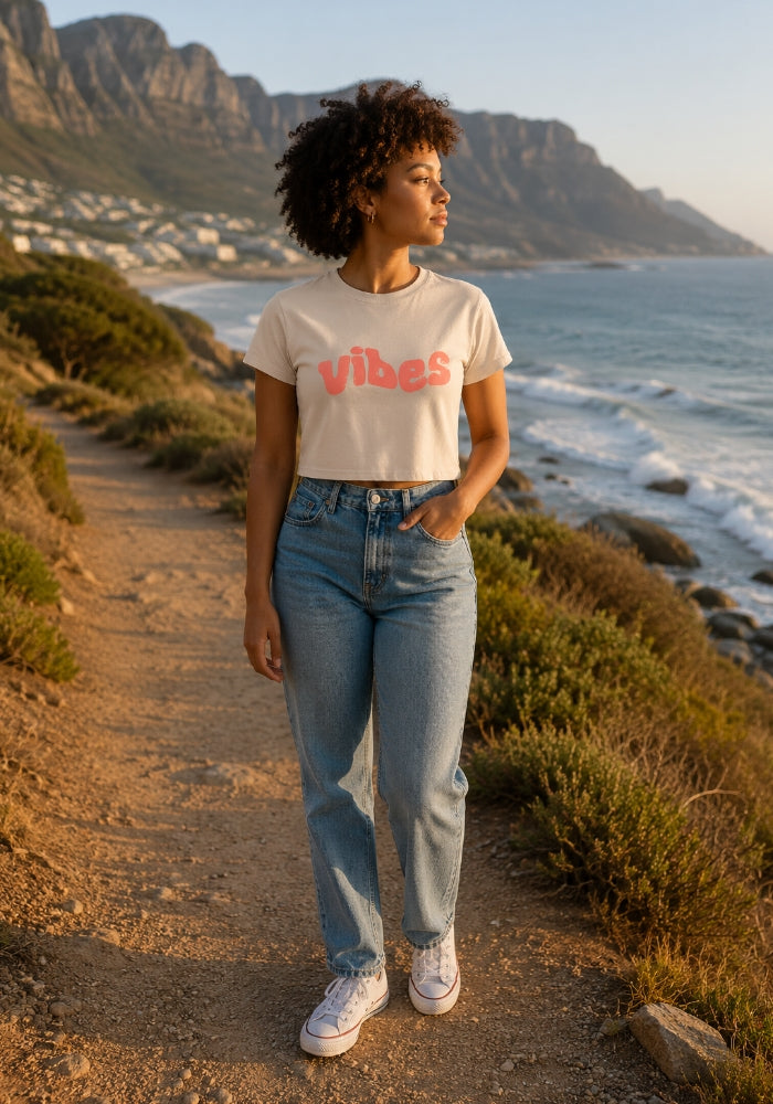 VIBES - Premium Women’s crop top