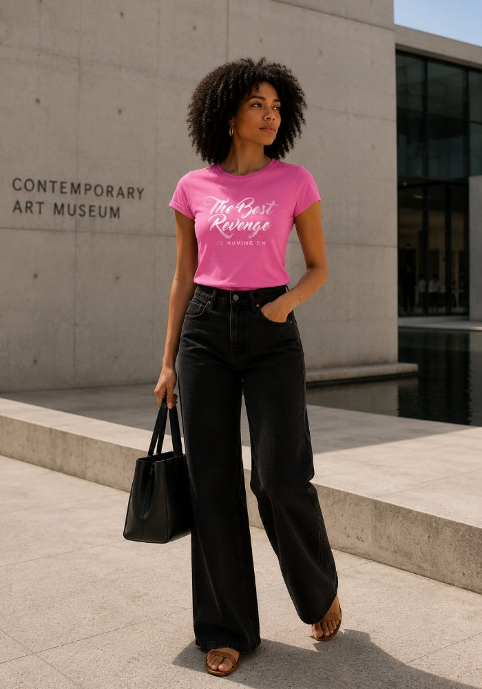 The Best Revenge is Moving On - Women’s Basic Softstyle T-Shirt