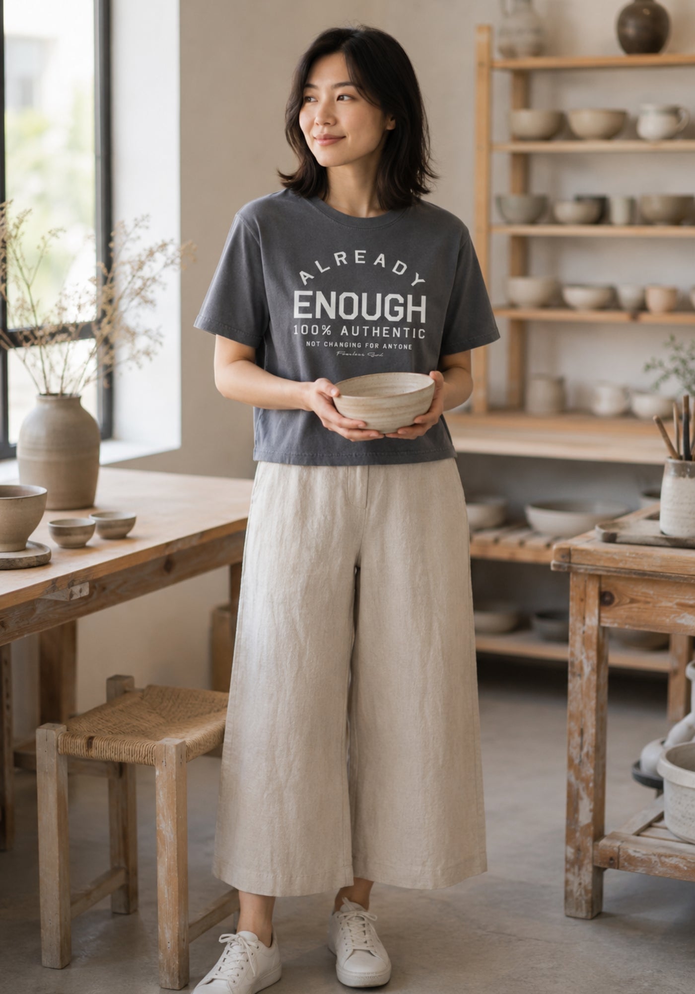 Already Enough - Women’s heavyweight boxy tee