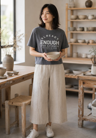 Already Enough - Women’s heavyweight boxy tee