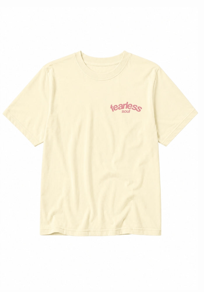 Fearless Soul No.5 - Women's Heavyweight Tee - Pink Prints