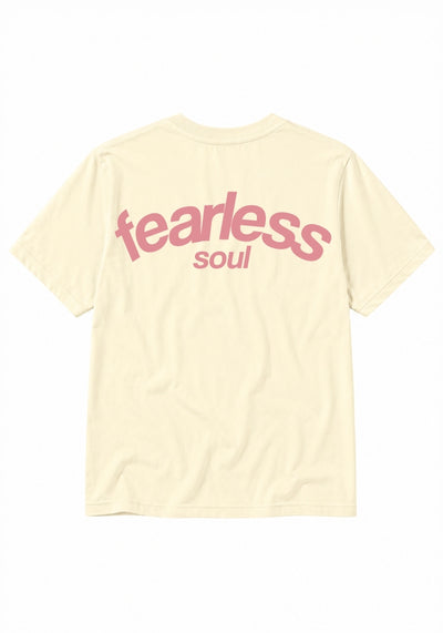 Fearless Soul No.5 - Women's Heavyweight Tee - Pink Prints