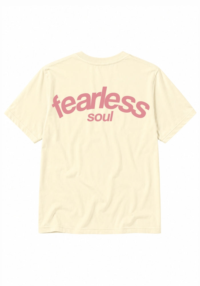 Fearless Soul No.5 - Women's Heavyweight Tee - Pink Prints