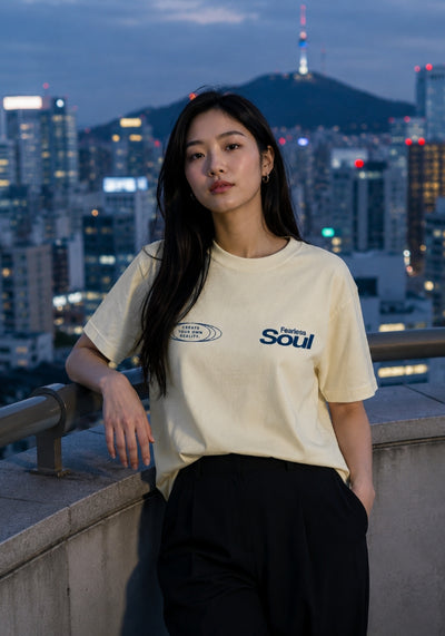 Fearless Soul (Create Your Own Reality) - Women's Heavyweight Tee - Navy Print