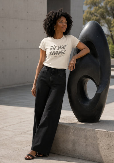 The Best Revenge - Women's Relaxed T-Shirt - Vintage Print