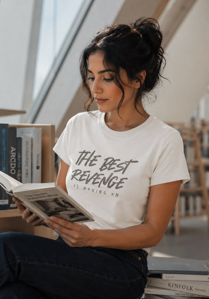 The Best Revenge - Women's Relaxed T-Shirt - Vintage Print